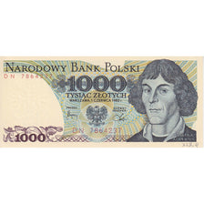 Billet, Pologne, 1000 Zlotych, 1982, 1988-12-01, KM:146a, NEUF