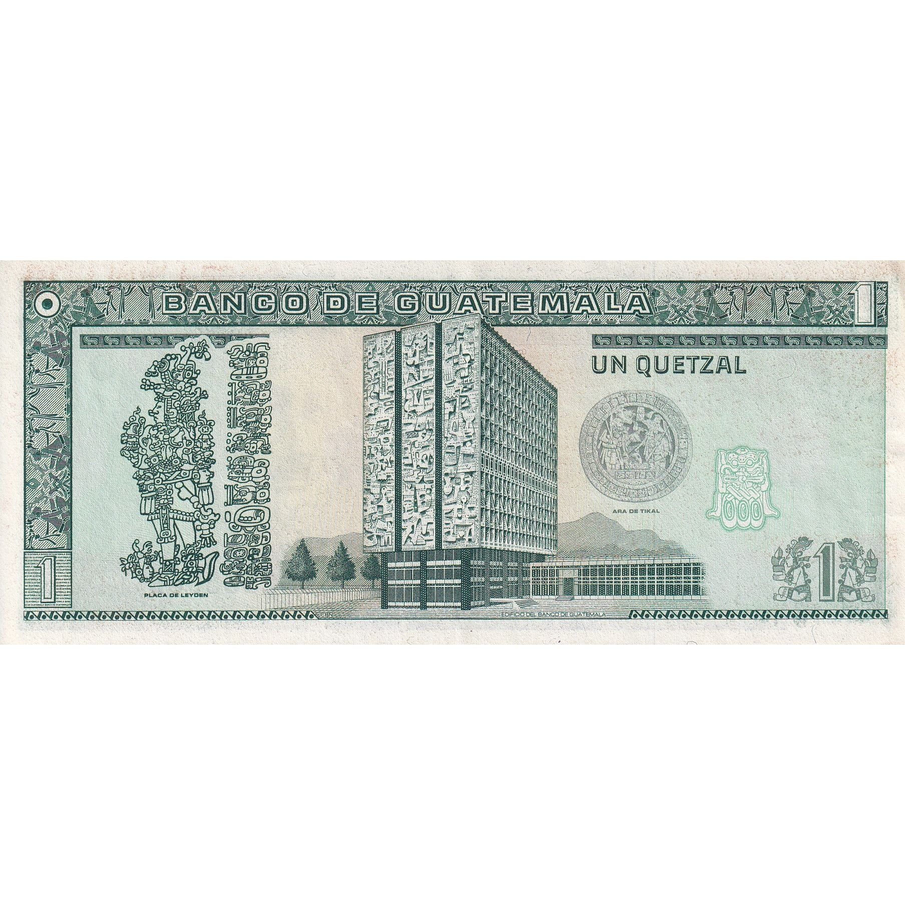 Billet, Guatemala, 1 Quetzal, 1990, 1990-01-03, KM:73a, SUP
