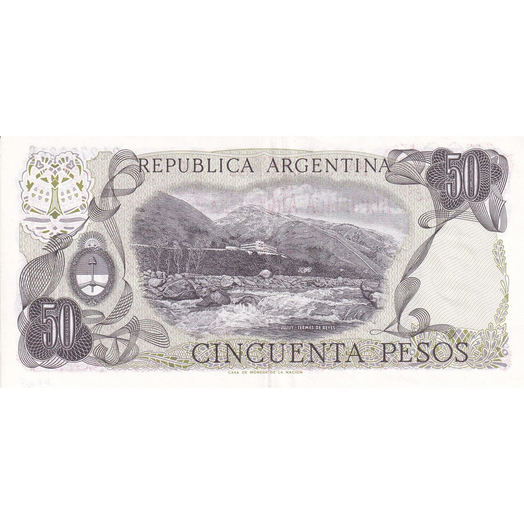 Banconote, Argentina, 50 Pesos, 1976-1978, Undated (1976-78), KM:301a, FDS