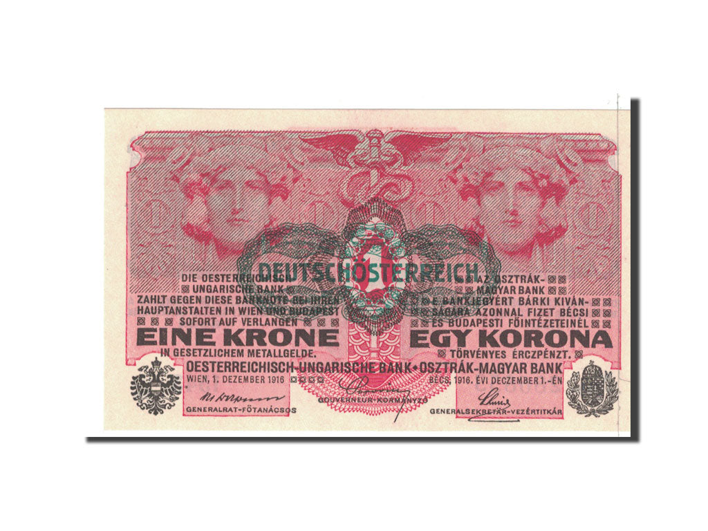 Banknote, Austria, 1 Krone, 1916, 1916-12-01, KM:49, UNC(65-70)