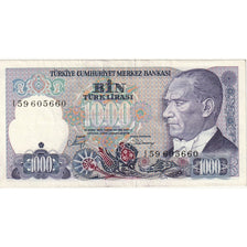 Banknote, Turkey, 1000 Lira, KM:196, AU(55-58)