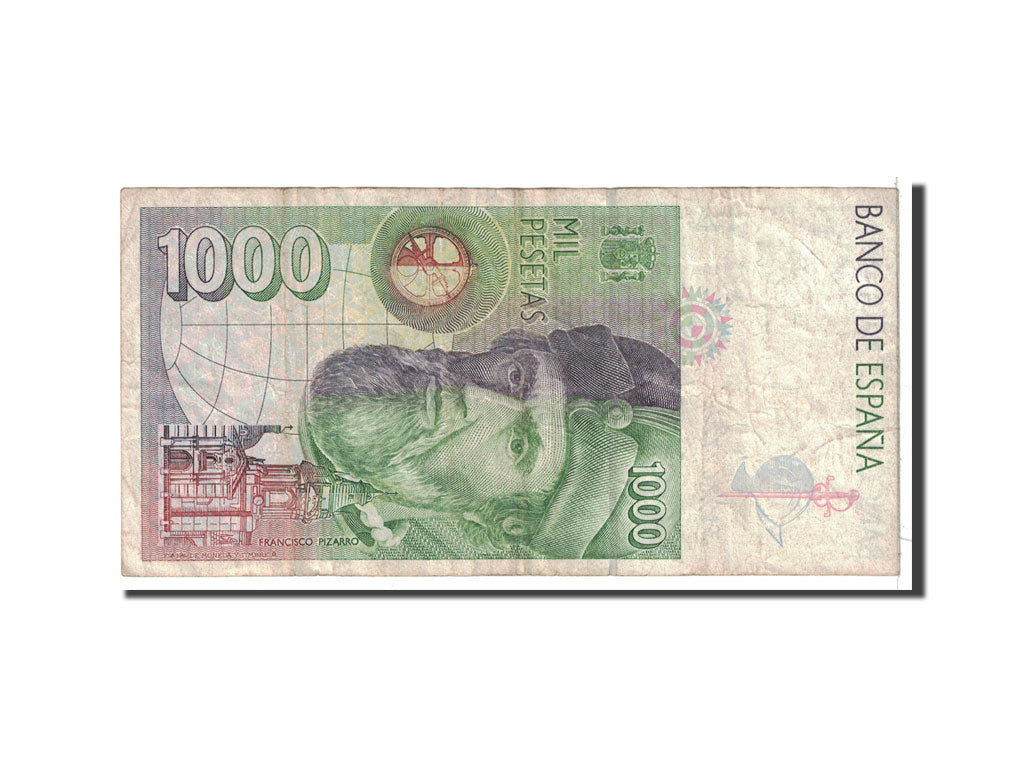 Banknote, Spain, 1000 Pesetas, 1992, 1992-10-12, KM:163, VF(20-25)
