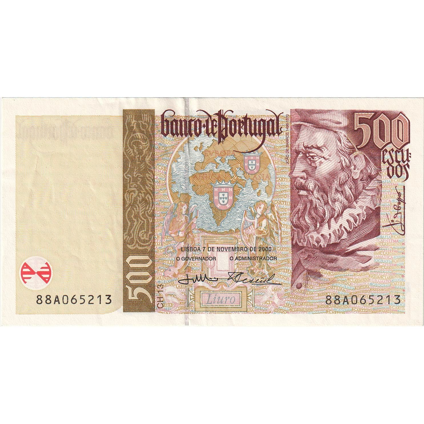 Portugal, 500 Escudos, 2000-11-07, EBC