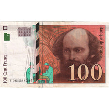 France, 100 Francs, Cézanne, 1998, 065588385, AU(50-53), Fayette:74.2, KM:158a