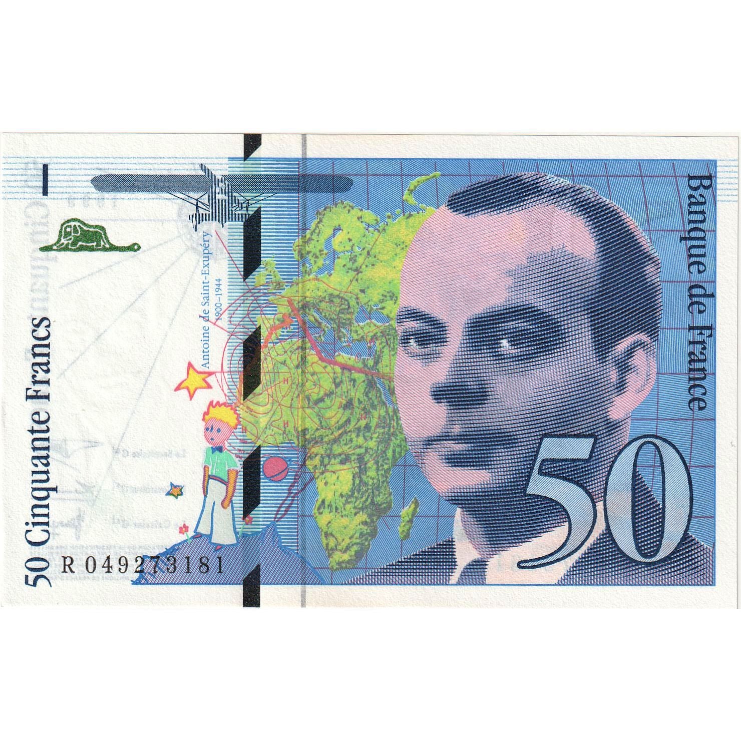 France, 50 Francs, St Exupéry, 1999, R049273181, NEUF, Fayette:73.5, KM:157Ad