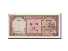 Banconote, Cambogia, 20 Riels, 1956, KM:5d, Undated, SPL-