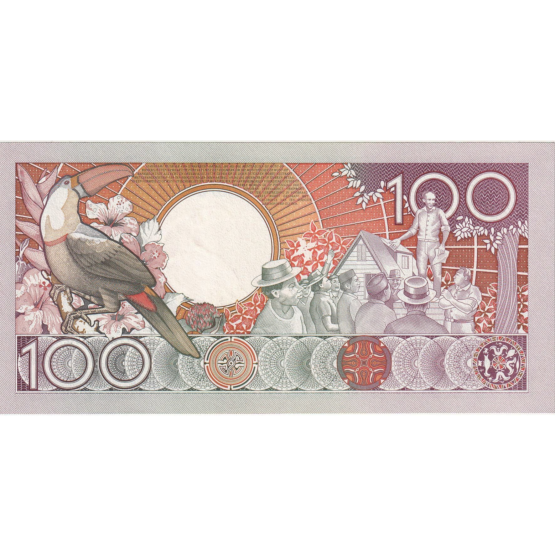 Billete, 100 Gulden, 1986, Surinam, KM:133a, 1986-07-01, UNC