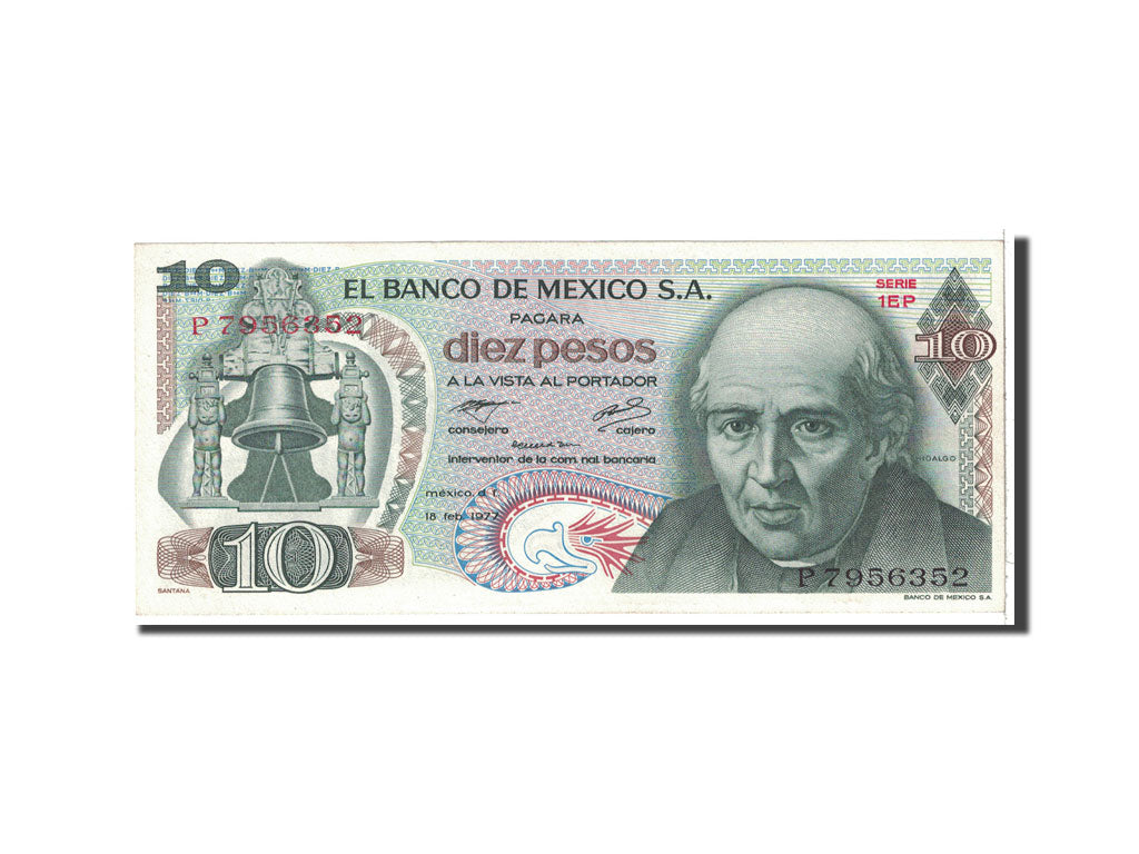 Banknote, Mexico, 10 Pesos, 1977, 1977-02-18, KM:63i, UNC(65-70)