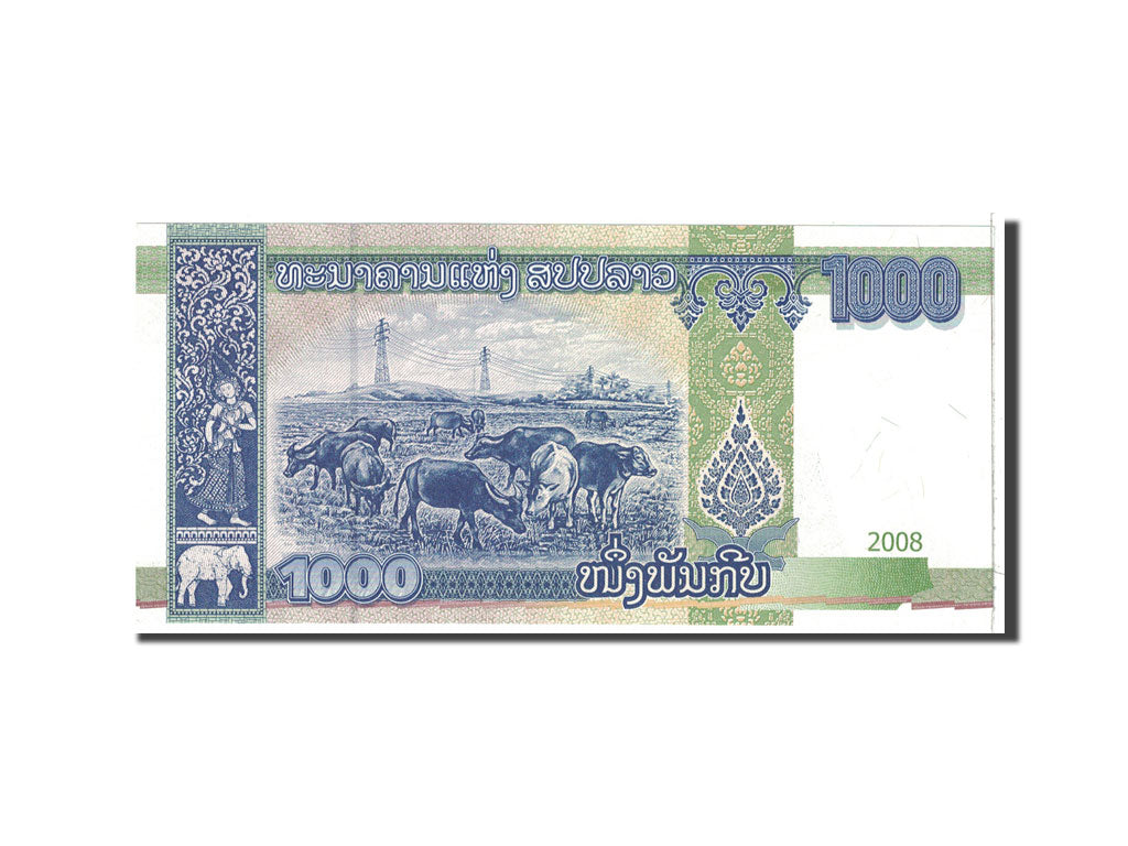 Banknote, Lao, 1000 Kip, 2008, Undated, KM:39a, UNC(65-70)