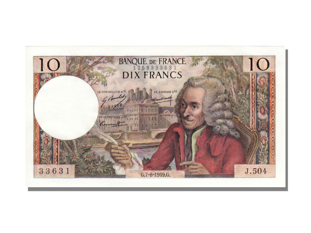 10 Francs Voltaire type 1963