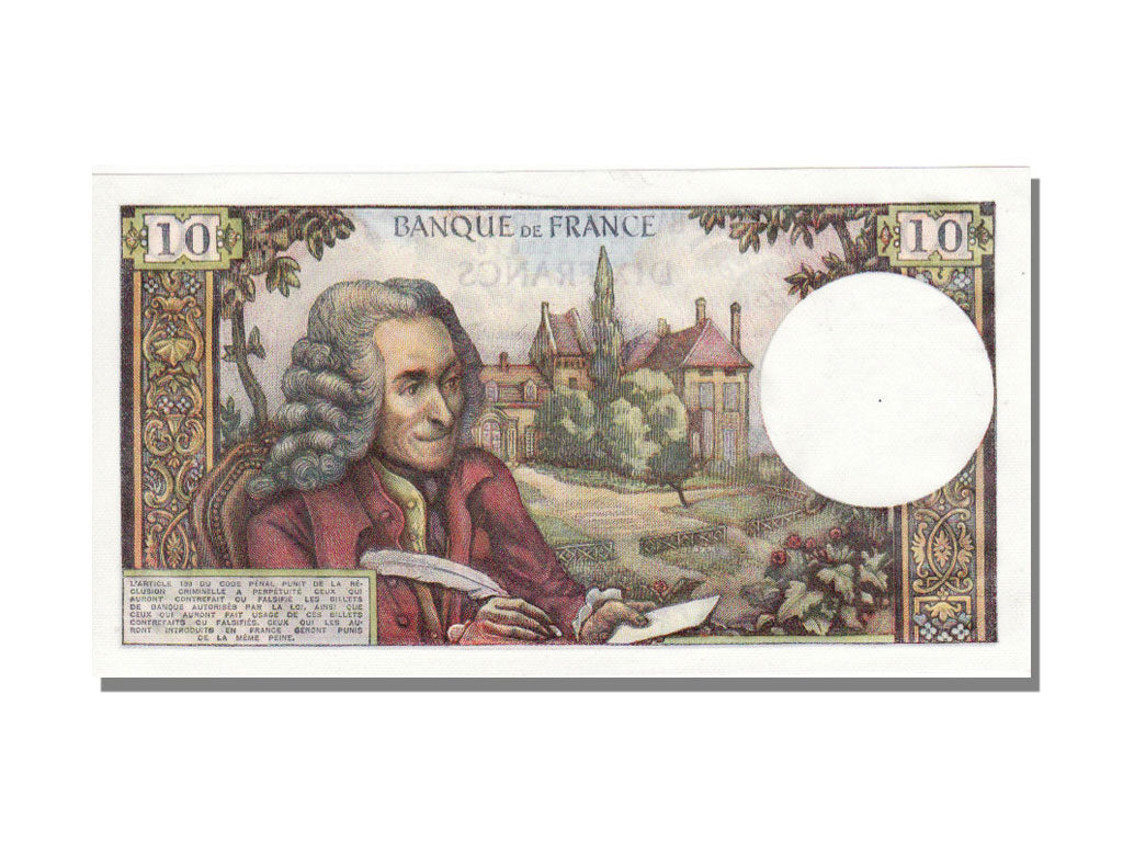 France, 10 Francs, 10 F 1963-1973 ''Voltaire'', 1973, KM #147d, 1973-01-04,...