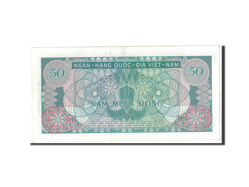 Billet, South Viet Nam, 50 D<ox>ng, 1969, Undated, KM:25a, NEUF