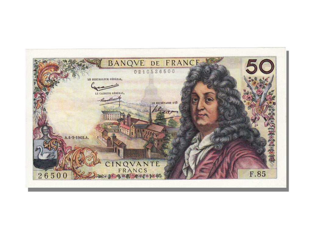 Francia, 50 Francs, 1965, KM:148a, 1965-03-04, FDS, Fayette:64.8