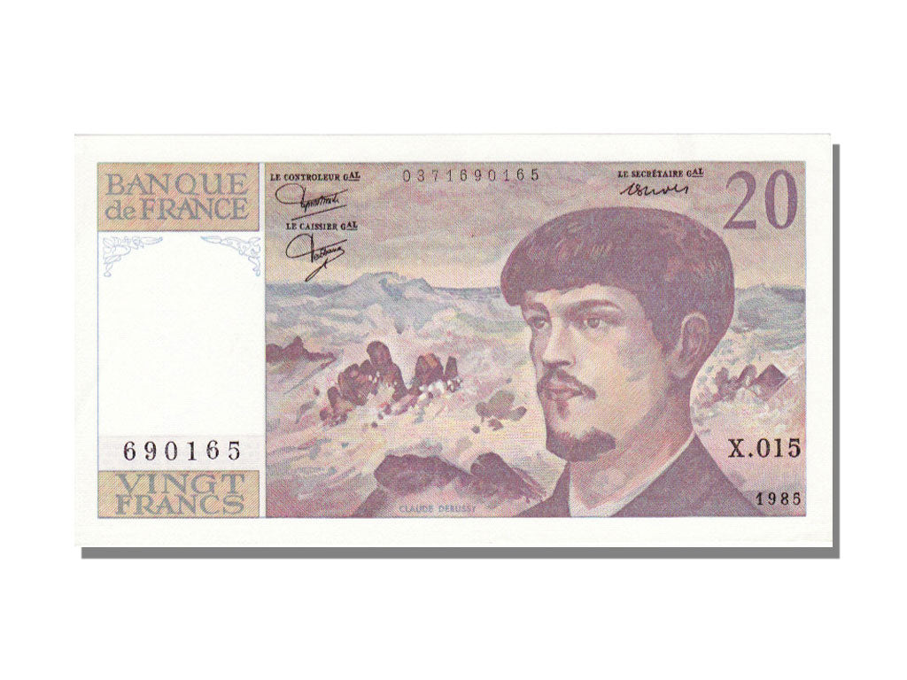 FRANCE, 20 Francs, 1985, KM #151a, UNC(63), Fayette #66.6