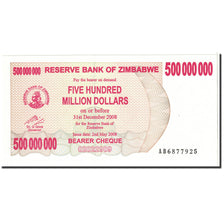Banknote, Zimbabwe, 500 Million Dollars, 2008, Undated, KM:60, UNC(65-70)