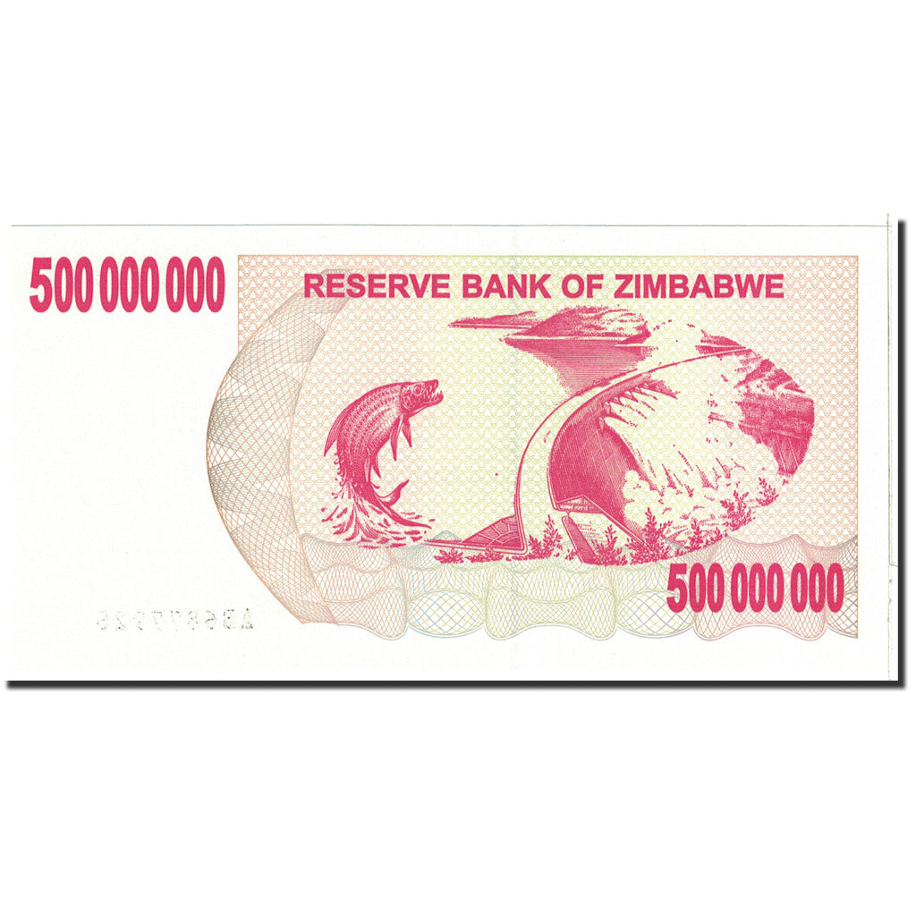 Banknote, Zimbabwe, 500 Million Dollars, 2008, Undated, KM:60, UNC(65-70)