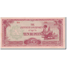 Banknote, Burma, 10 Rupees, 1942, Undated, KM:16a, UNC(65-70)