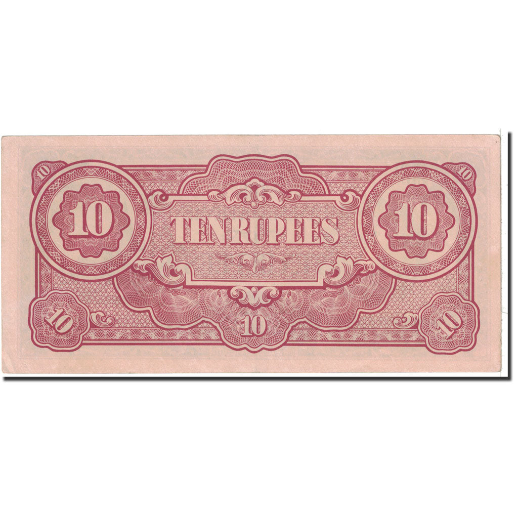 Banknote, Burma, 10 Rupees, 1942, Undated, KM:16a, UNC(65-70)