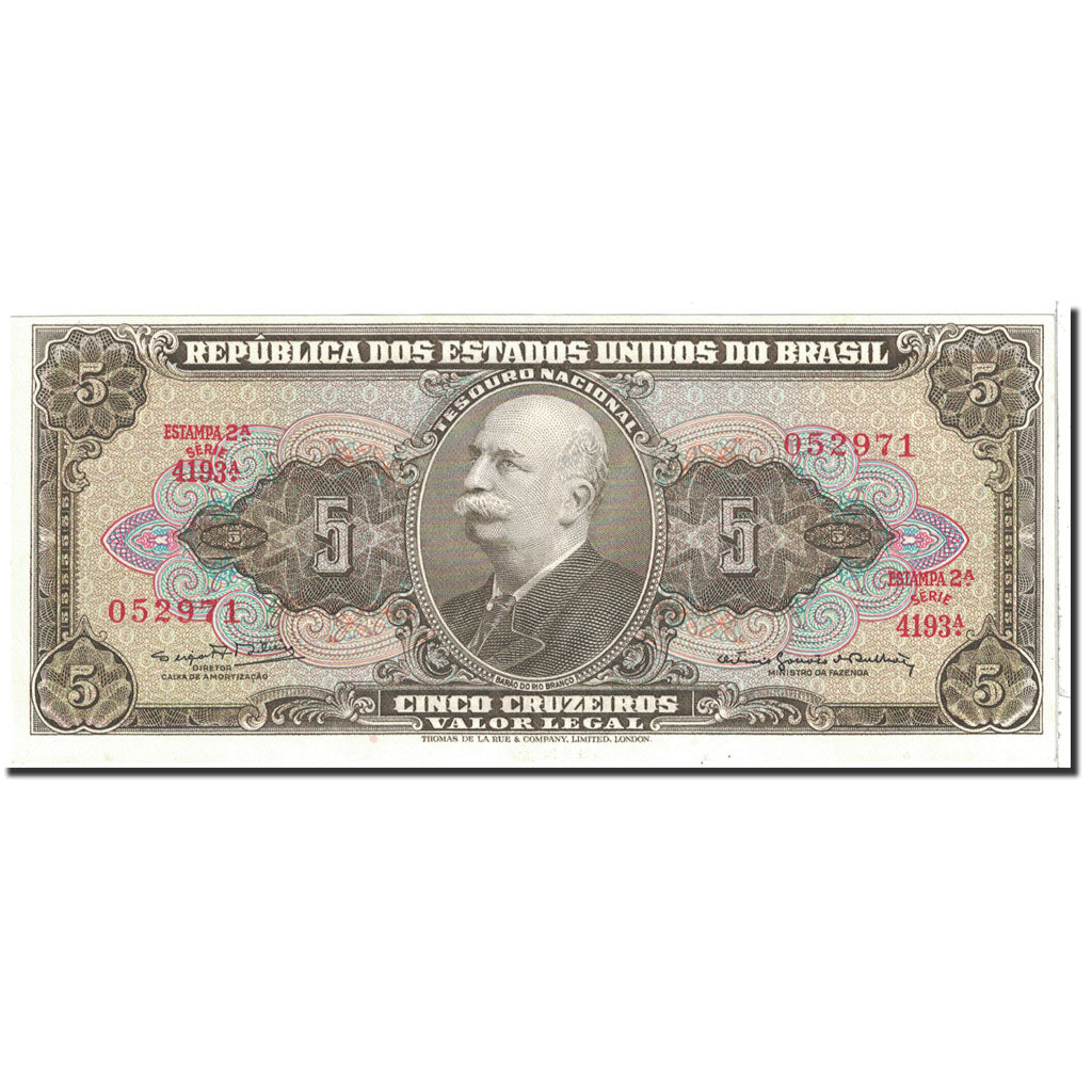 Brazil, 5 Cruzeiros, 1962, KM:176d, UNC(65-70)