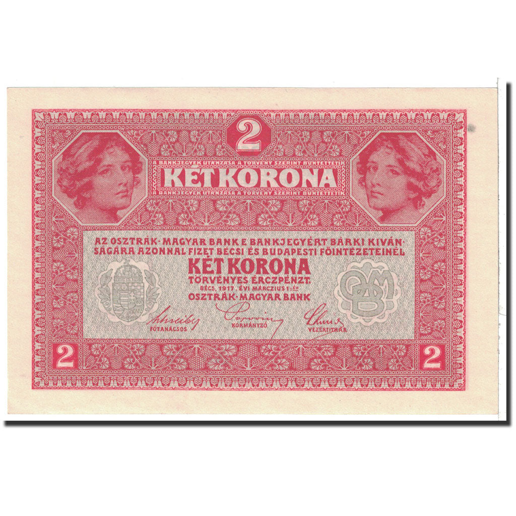 Banknote, Hungary, 2 Korona, 1917, 1917-03-01, KM:11a, UNC(65-70)