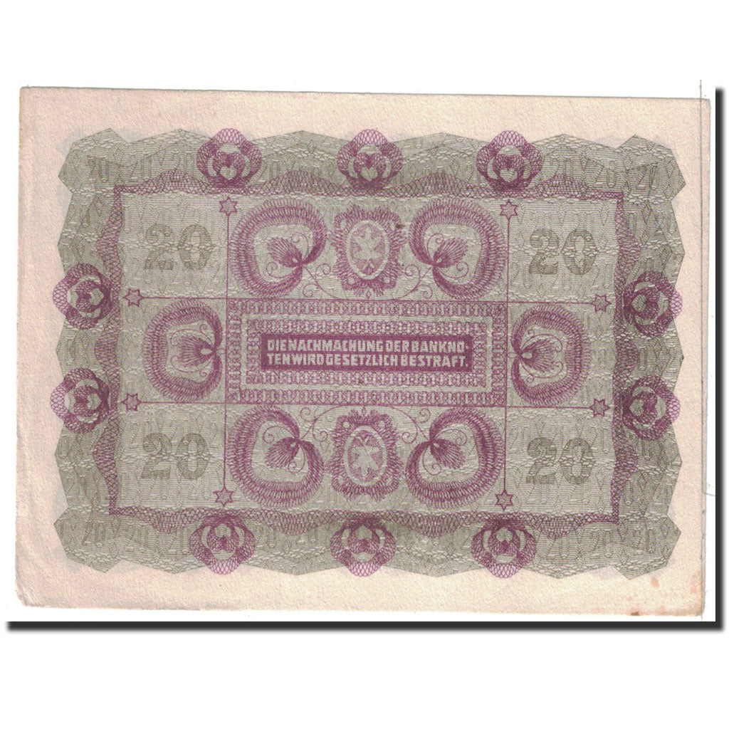 Banknote, Austria, 20 Kronen, 1922, 1922-01-02, KM:76, AU(50-53)