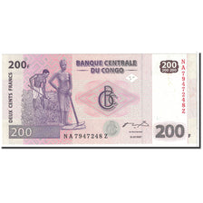 Banknote, Congo Democratic Republic, 200 Francs, 2007, 2007-07-31, KM:99a