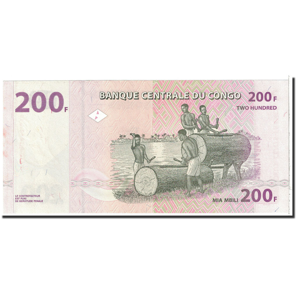 Banknote, Congo Democratic Republic, 200 Francs, 2007, 2007-07-31, KM:99a