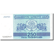 Banknote, Georgia, 250 (Laris), 1993, Undated, KM:43a, UNC(65-70)