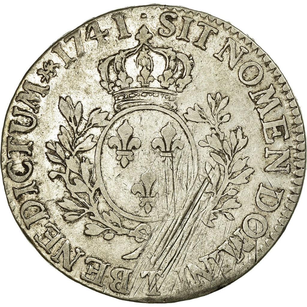 Monnaie, France, Louis XV, Écu au bandeau, Ecu, 1741, Nantes, TB+, Argent