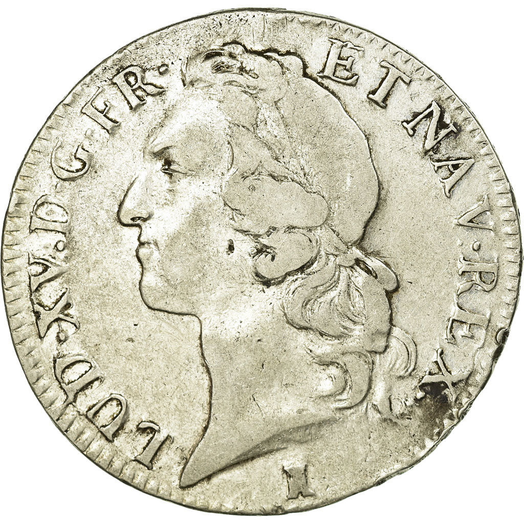 Coin, France, Louis XV, Écu au bandeau, Ecu, 1742, Nantes, EF(40-45), Silver
