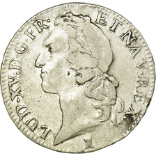 Coin, France, Louis XV, Écu au bandeau, Ecu, 1742, Nantes, EF(40-45), Silver