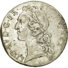 France, Louis XV, Écu au bandeau, 1746, La Rochelle, Silver, VF(30-35)