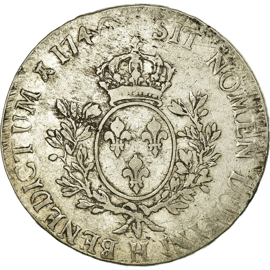 France, Louis XV, Écu au bandeau, 1746, La Rochelle, Silver, VF(30-35)