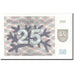 Banknote, Lithuania, 25 (Talonas), 1991, Undated, KM:36b, UNC(65-70)
