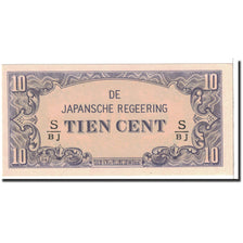 Banknote, Netherlands Indies, 10 Cents, 1942, Undated, KM:121c, UNC(65-70)