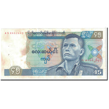 Burma, 45 Kyats, 1987, KM:64, AU(50-53)