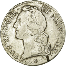 Moneda, Francia, Louis XV, Écu au bandeau, Ecu, 1760, Caen, MBC, Plata
