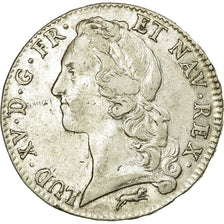 Coin, France, Louis XV, Ecu, 1761, Orléans, EF(40-45), Silver, Gadoury:322