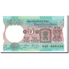 Banconote, India, 5 Rupees, 1975, KM:80o, Undated, SPL