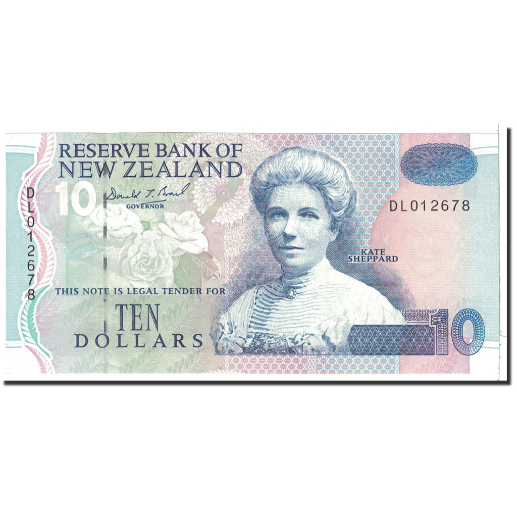 New Zealand, 10 Dollars, 1999, KM:186a, UNC(65-70)
