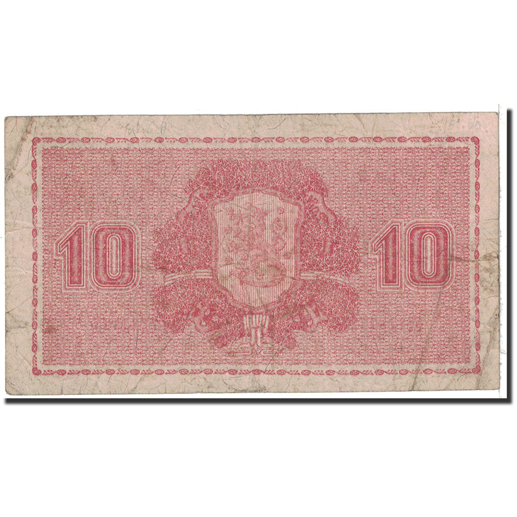 Finland, 10 Markkaa, 1945, KM:85, VF(20-25)
