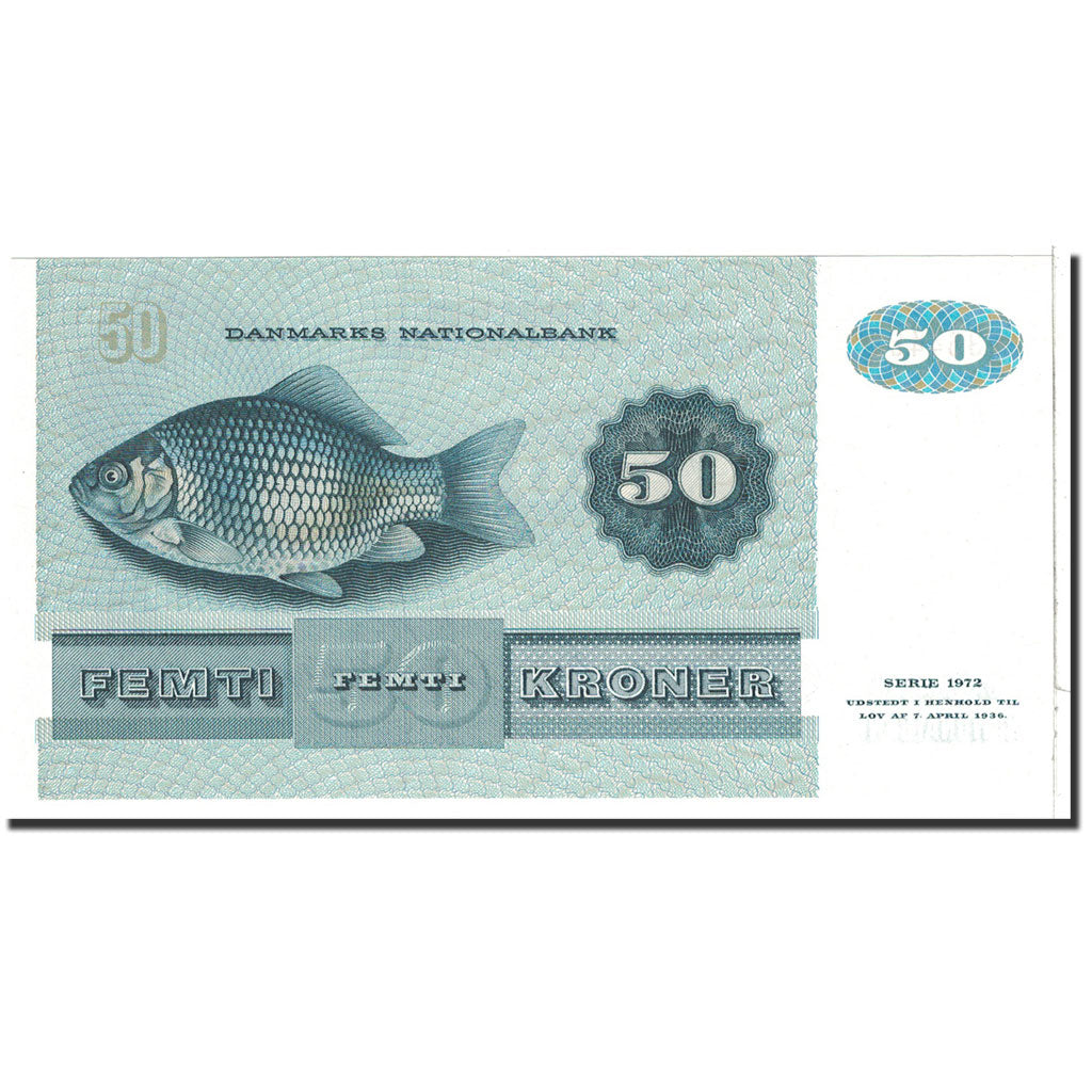 Banconote, Danimarca, 50 Kroner, 1985, KM:50g, Undated, FDS