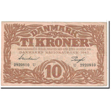 Banknote, Denmark, 10 Kroner, 1943, Undated, KM:31o, EF(40-45)