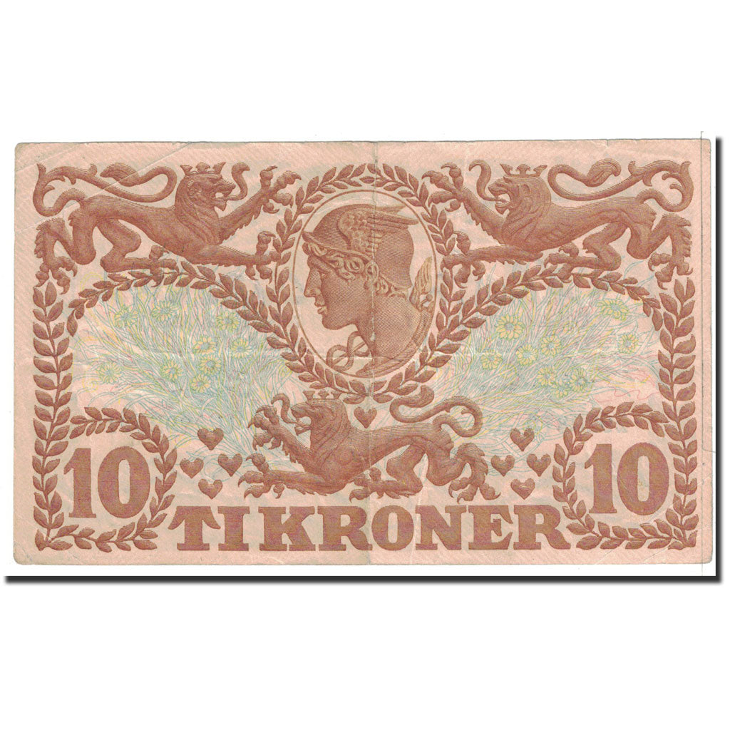 Banknote, Denmark, 10 Kroner, 1943, Undated, KM:31o, EF(40-45)