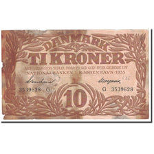 Billet, Danemark, 10 Kroner, 1935, Undated, KM:26k, TB