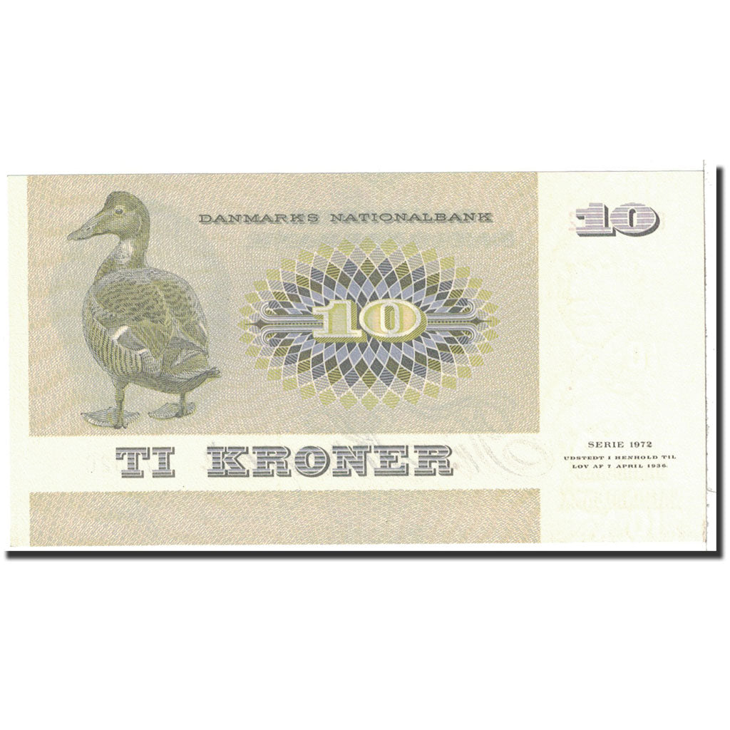 Banknote, Denmark, 10 Kroner, 1975, Undated, KM:48e, UNC(65-70)