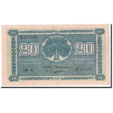 Banknote, Finland, 20 Markkaa, 1945, Undated, KM:78a, UNC(63)