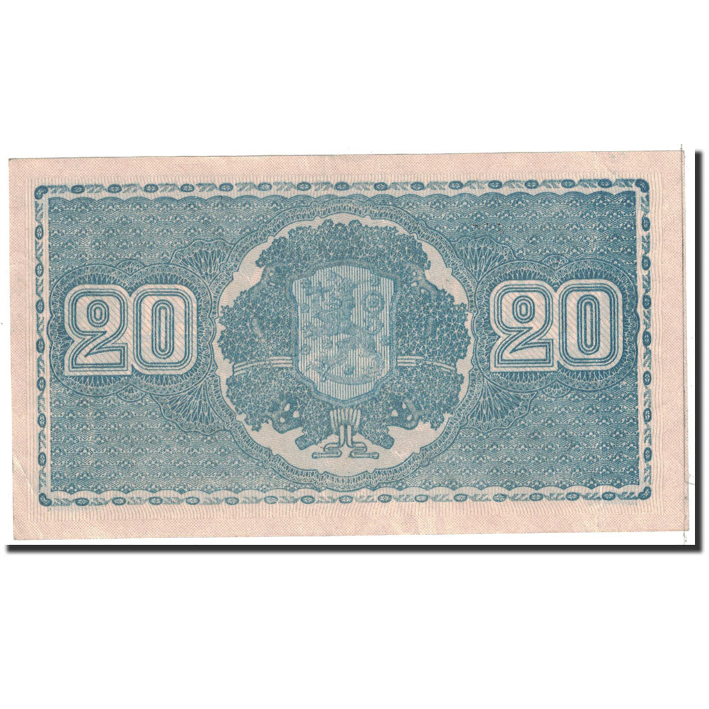 Banknote, Finland, 20 Markkaa, 1945, Undated, KM:78a, UNC(63)