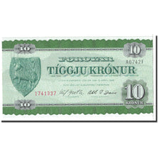 Banknote, Faeroe Islands, 10 Kronur, 1974, Undated, KM:16a, UNC(65-70)