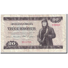 Faeroe Islands, 20 Kronur, 1986, KM:19a, VF(30-35)
